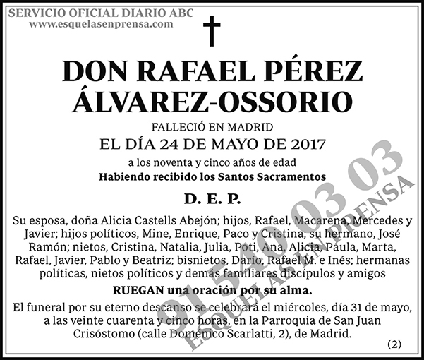 Rafael Pérez Álvarez-Ossorio